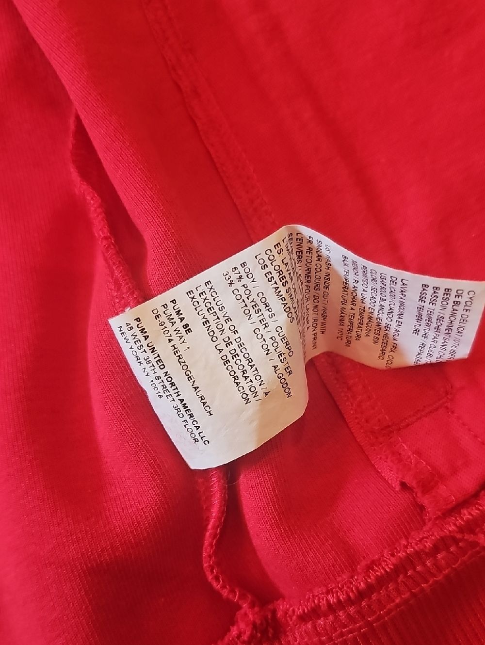 Puma Red Zip-Up Track Jacket Size M Boys - Picture 8 of 14